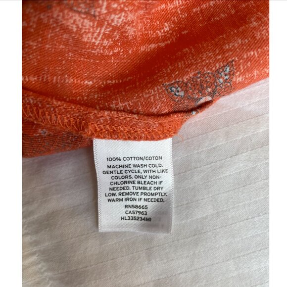 Hinge Orange Printed Crossback Cami – Size Medium - Picture 5 of 5